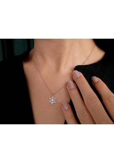 Sirius Pırlanta Kar Tanesi Kolye 0806P0025