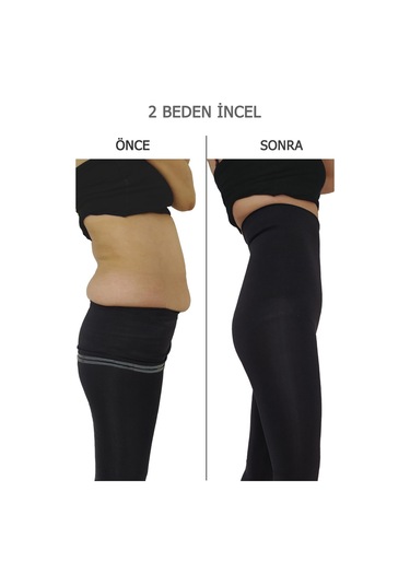 Momslab  Anında Incelme Siyah Yüksek Bel Korse Tayt Toparlayıcı Korsesiyah2Xl Siyah