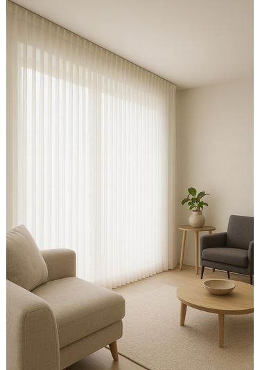 Perussa Home Mat Çelik Tül Ütü Gerektirmez Salon Otuma Odası 1-2,5 Orta Pile ekru