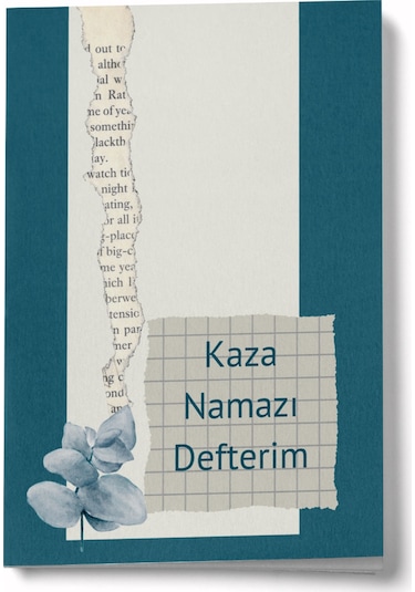 1 Yıllık Kaza Namazı Defterim - Mavi Çok Renkli