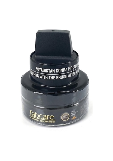 Fabcare Cam Kavanoz Krem Deri Ayakkabı Boyası - Koyu Kahverengi - Koyu Kahverengi