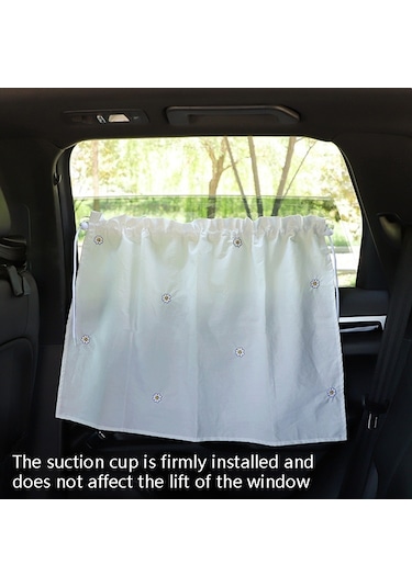 Sones Araba Nakış Perde Güneşlik Karikatür Pamuk Vantuz Perde Araba Güneş Koruyucu Yalıtım Kaplama Perdesi Kız