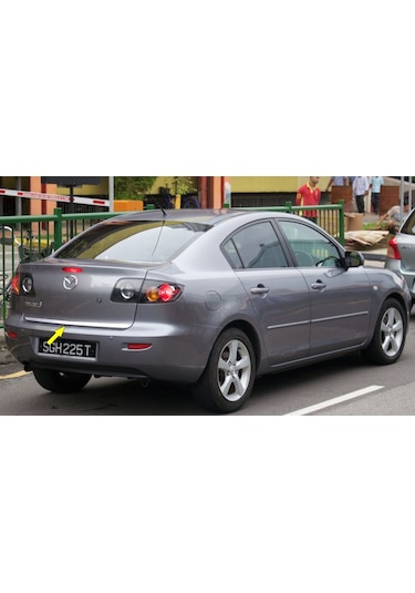 Mazda 3 Sedan Formlu Krom Bagaj Alt Çıtası 2003-2009 P.Çelik N11.2980