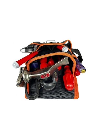 Alet Edevat Malzeme Elektrikçi Tekniker Bel Çantası Siyah