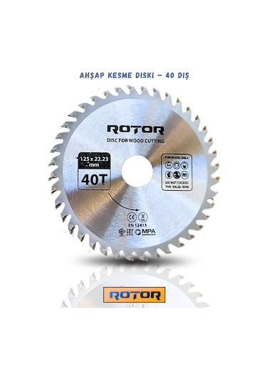 3'lü Disk Seti 125x22,23 Daire Testere Ahşap Kesme Set 3 Parça