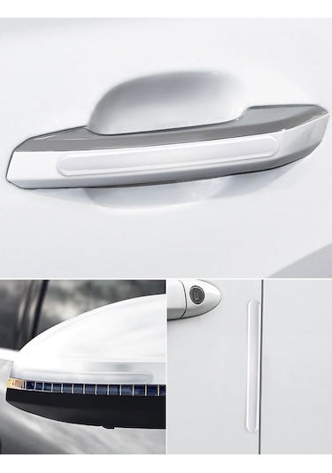 4 Adet Araba Kapı Kenar Şeffaf Anti Çarpışma Koruma Şeritleri