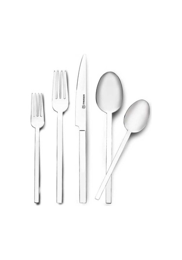 Korkmaz A2434 Arya 72 Parça Kaşık Çatal Bıçak Takımı Gümüş