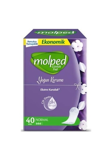 Molped Yoğun Koruma Normal Günlük Ped 40'lı