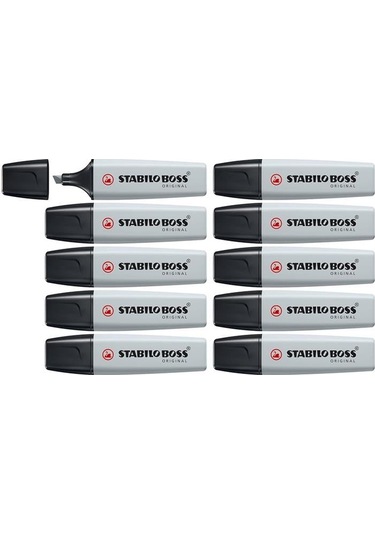 Stabilo Fosforlu Kalem Boss Nature Colors Koyu Gri 10'lu Paket Diğer