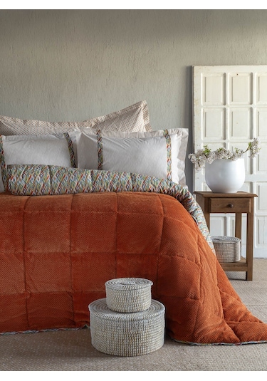 Çift Kişilik Lowel Teracotta Uyku Seti Terracotta