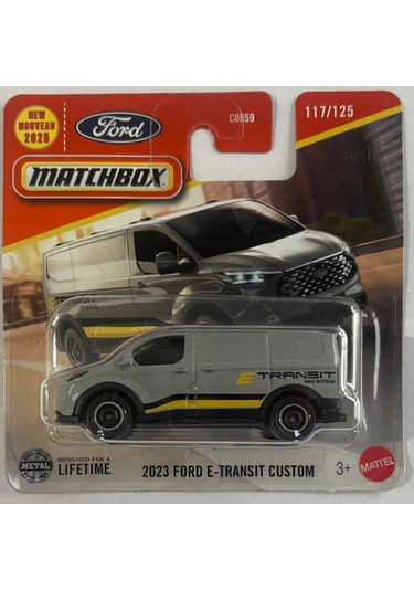 Matchbox 2023 Ford E-transıt Custom Gri