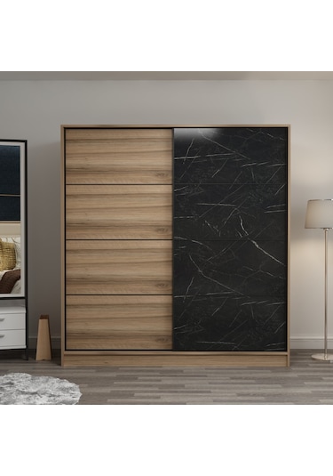 Minar Kale210y 2k Sürgülü Dolap 220g - Dore Dore Royalmermer