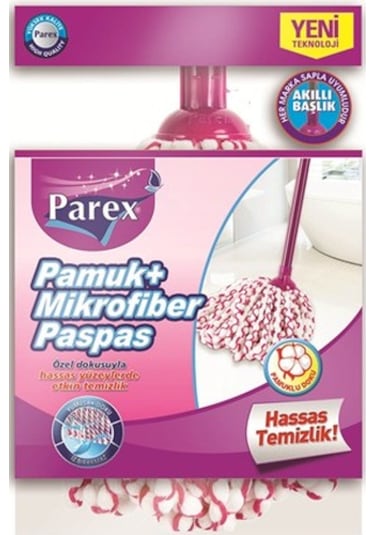 Parex Pamuk + Mikrofiber Otomatik Yedek Mop