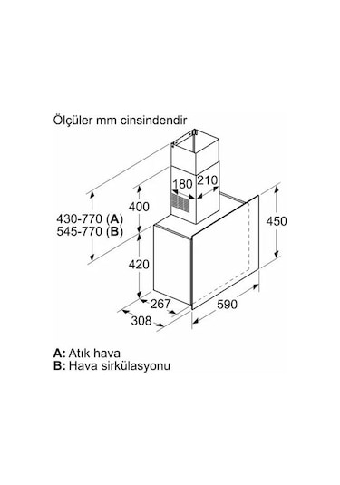 Siemens LC65FCJ00T Duvar Tipi Davlumbaz