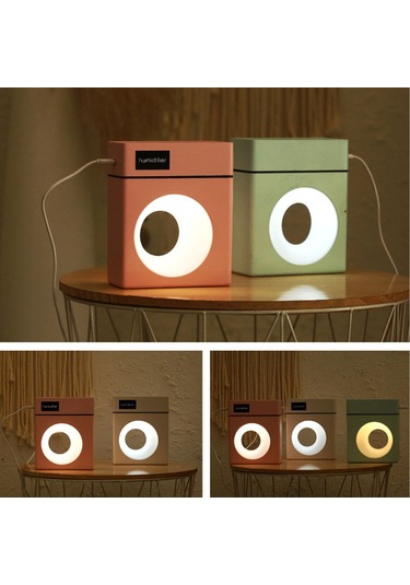 Vkemall Ev Ve Ofis İçin 500ml Usb Nemlendirici - 2 Sprey Modu, Renkli Işık Ve Sessiz Çalışma