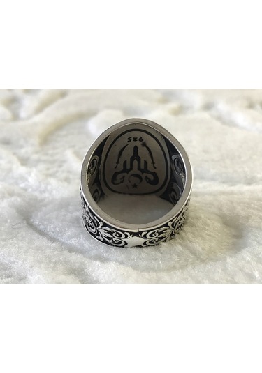 "kefa Bil Mevt Vaizan Nasihat Istersen Ölüm Yeter " Yazılı 925 Ayar Erkek Gümüş Yüzük