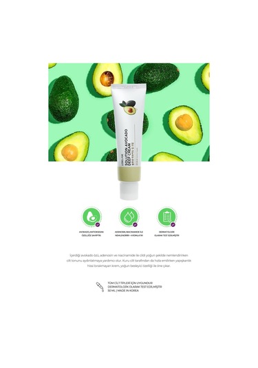 Lebelage Avokado Özü Ile Besleyici Ve Nemlendirici Krem Solution Avocado Deep Cream