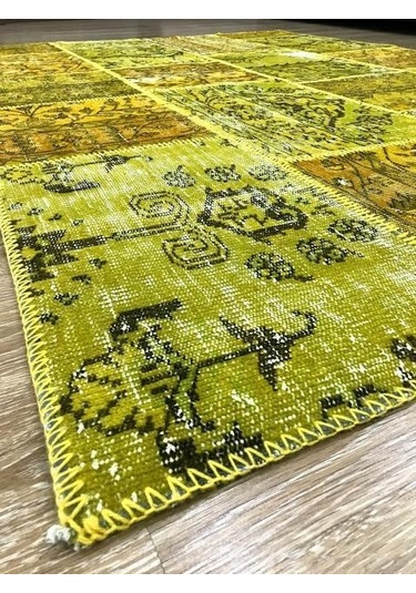 Hoom Rugs Patchwork Sarı Kb El Dokuma Kilim