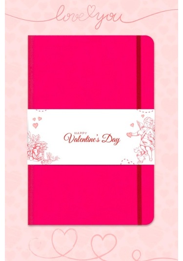 Tarihsiz Klasik Defter Rec Note 13x21 Çizgili Pembe