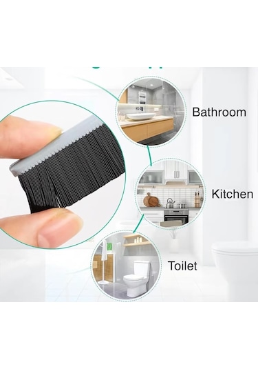 Derz Arası Banyo Mutfak Dar Alan İnce Temizlik Fırçası Beyaz