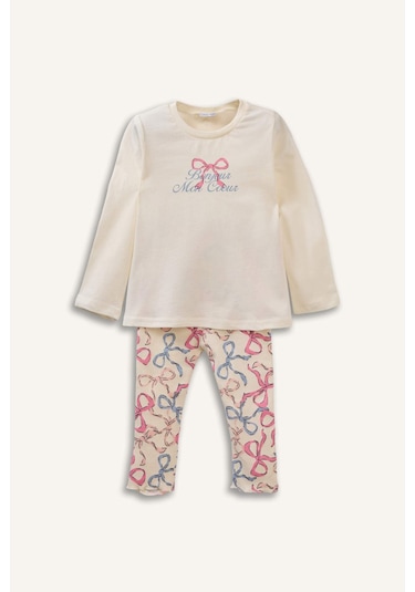 Defacto 2li Pijama Takımı Kız Bebek H2653a526sper99 Ekru-er99 Defacto 2li Pijama Takımı Kız Bebek H2653a526sper99 Ekru-er99