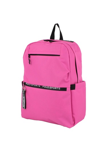 Pembe Okul Sırt Çantası Ortaokul Lise Geniş İç Hacim Su Geçirmez Kumaş Yandan Cepli Pembe