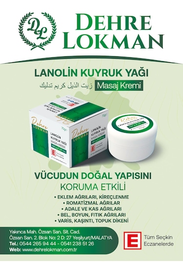 Kuyruk Yağlı Lanolin Masaj Kremi 70 Gr 4 Adet