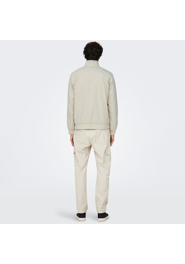 Only & Sons Alexander Harrington Erkek Krem Ceket 22027613-slg Krem