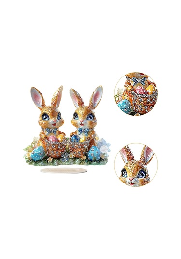 Suntek Paskalya 2d Düz Akrilik Süs Hediye Ofis Doğum Günü Stil B