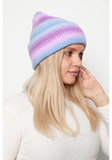 Renk Geçişli Kadın Bere Rkş-16 Lila Lila