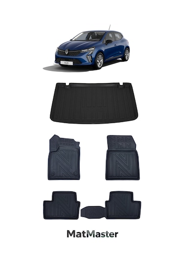Renault Clio 5 2021 Model 5d Premium Ekstra Havuzlu Paspas Ve Bagaj Havuzu Set