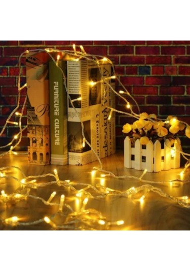 10 Mt Eklenebilir 100 Ledli Günışığı Sabit Yılbaşı Led Aydınlatma