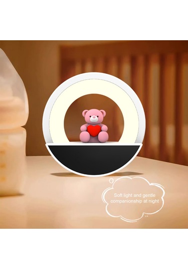 Shineyee Led Saatli Renkli Ambiyans Lambası, 3 Renk Sıcaklığı, Parlaklık Ayarlı, 2 Zamanlayıcı Seçeneği, 200mah Pil Ve Kumanda İle, Avrupa Standartı Diğer