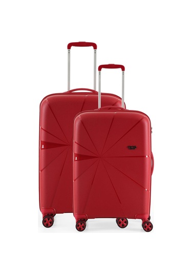 Ççs 5264 Büyük Orta 2 Li Valiz Seti Bordo