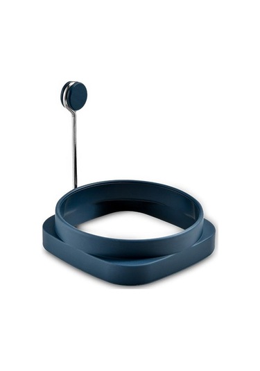 1 Adet Yüksek Isıya Dayanıklı Silikon Yuvarlak Kendin Yap Kızarmış Yumurta Kalıbı Yalıtımlı Kızartma Et Kek Yaratıcı Aletler Mavi