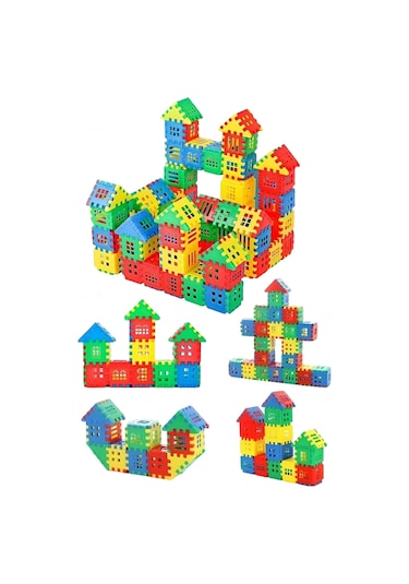 192 Parça Yapı Oyuncak Puzzle Blok 3d Tasarım Yeteneğini Geliştiren Eğlenceli Bilişsel Yapı Taşları