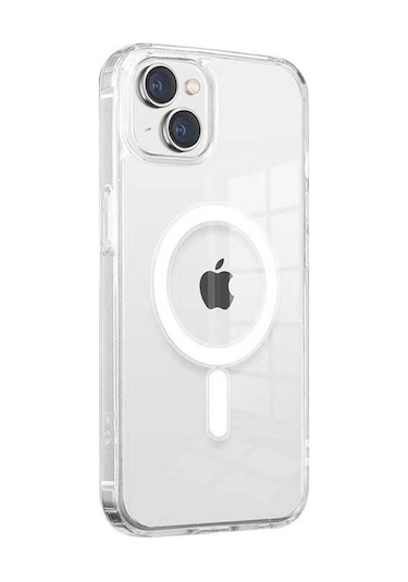 Apple Uyumlu iPhone 13 Magsafe Kablosuz Şarj Şeffaf Kılıf