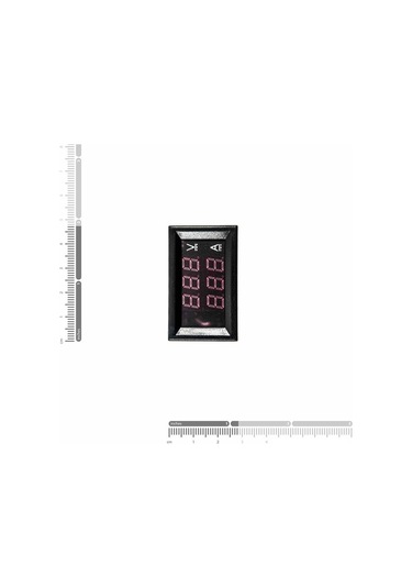 0.28 İnç 0-100v 50a Çift Led Kırmızı Voltmetre Ve Mavi Ampermetre Şönt Dirençli