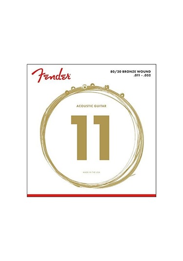 Fender 80/20 Bronze Acoustic Strings Ball End 70Cl .011-.050 Gaug