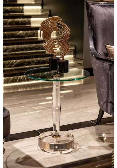 Dulda Akrilik Magnolia Sehpa Şeffaf