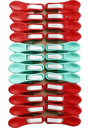 Kaplan Yaysız Mandal 24 Lü Renkli