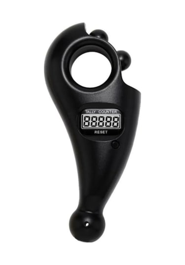 Bonjux Led Işıklı Zikirmatik & Dijital Tesbih Püsküllü Siyah