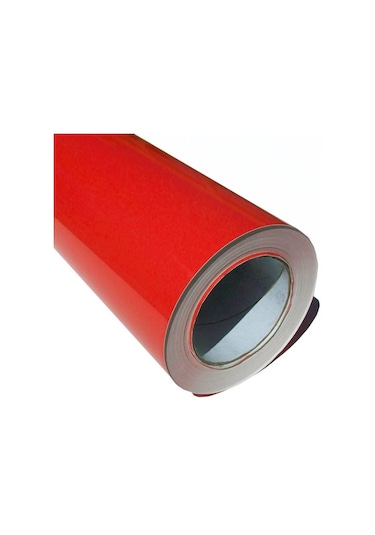 Parlak Kırmızı Yapışkanlı Kaplama Folyosu 61 Cm X 1 Mt