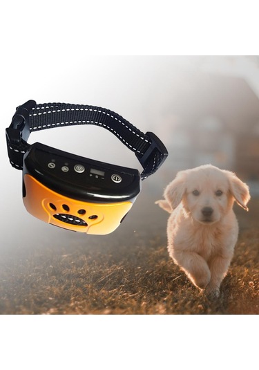 Suntek Su Geçirmez Köpek Eğitim Tasması Titreşim Turuncu