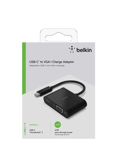 Belkin  Usb-C Şarj + Vga Çoğaltıcı