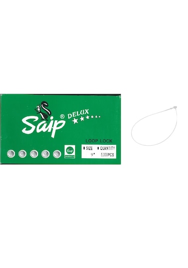 Saip Kılçık Konfeksiyon Geçmeli 9 İnç 5000 Li 24 Cm Şeffaf