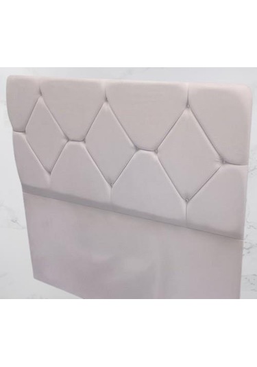 Dk Baklava Model Baby Face Kumaş El Yapımı Çift Kişilik Başlık Krem 150 CM