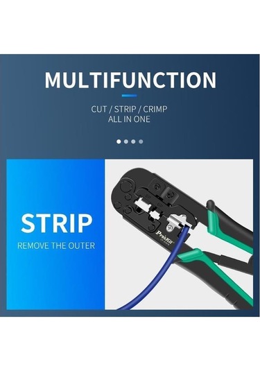 Proskit Cp-376tr 4p/6p/8p Rj11/rj12/rj45 Cat5 Cat6 Konnektör Sıkma Pensesi