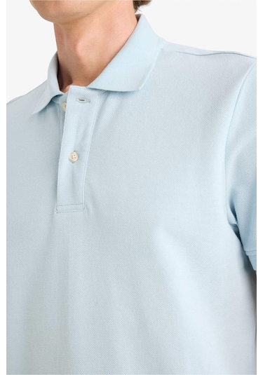Defacto %100 Pamuk Polo Tişört E9504ax26spbe836 Mavi-be836