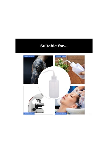 Samdoo 3'lü 250ml Plastik Yıkama Kavanozu Seti - Dökme Ağızlı, Tattoo Temizliği Ve Çeşitli Kullanımlar İçin